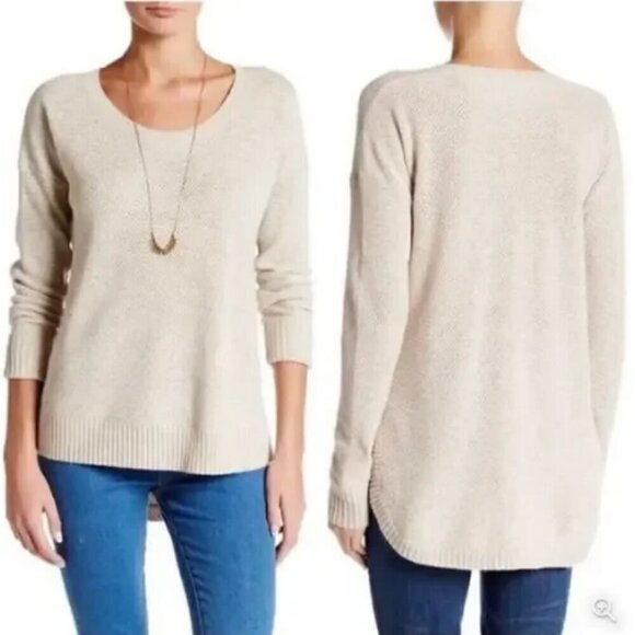Madewell Chronicle Texture Pullover Sweater Beige size Small - Picture 1 of 7